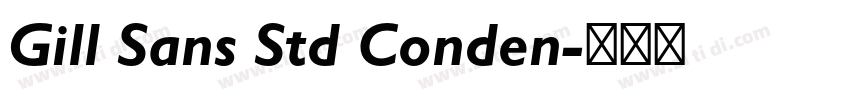 Gill Sans Std Conden字体转换